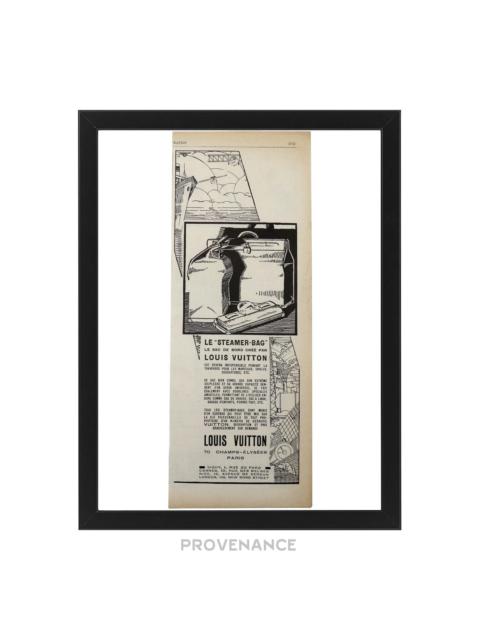 Louis Vuitton Antique Vintage Newsprint Ad - STEAMER-BAG