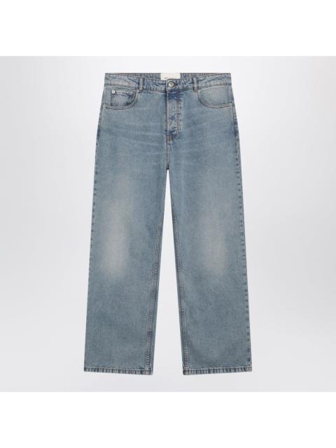 AMI Paris Ami Paris Wide-Leg Blue Denim Jeans Men