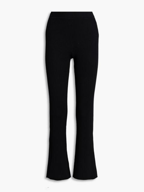 A.L.C. Ayla ribbed-knit bootcut pants