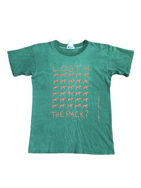 Other Designers Vintage - Vtg Agnes B Lost In The Pack Shirt Ninon De la Caze