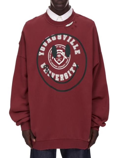 Raf Simons College Smiley Sweatshirt