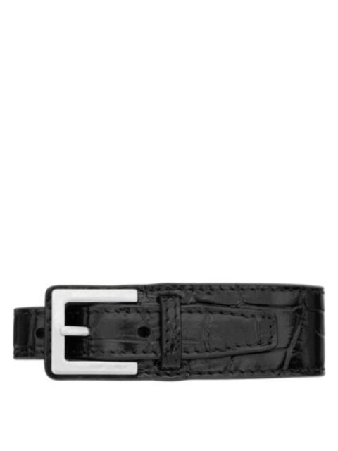 SAINT LAURENT Saint Laurent Leather Belt Bracelet