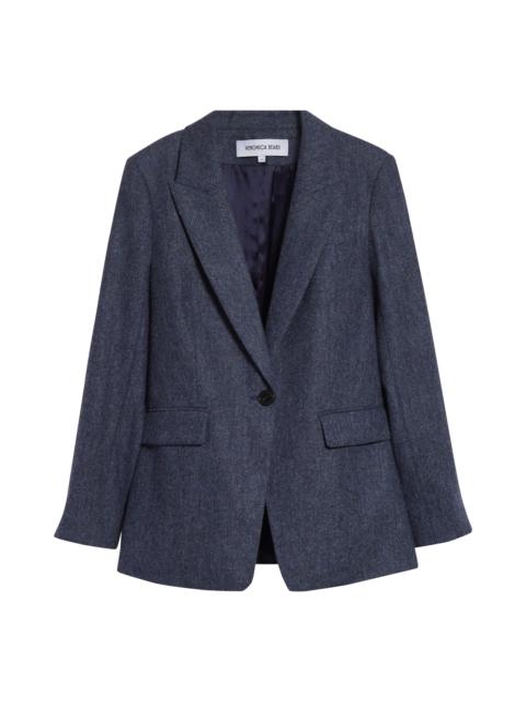 VERONICA BEARD Veronica Beard Vega Wool Dickey Jacket in Blue Melange at Nordstrom