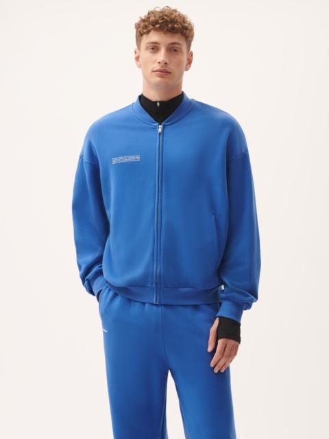 PANGAIA Mens 365 Midweight Bomber Jacket - Gaia Blue