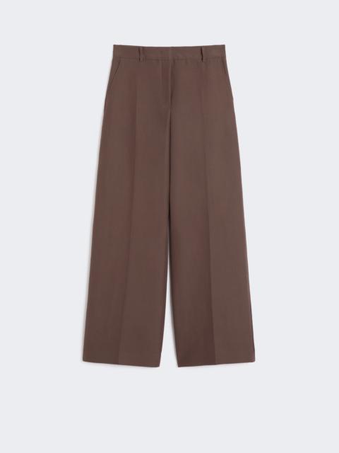 WEEKEND Max Mara BALLO Technical cotton palazzo trousers