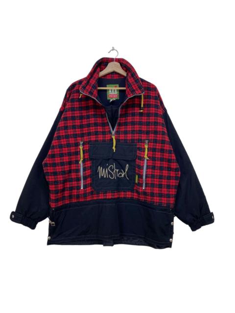 Other Designers Vintage - Mistral wool tartan anorak style jacket