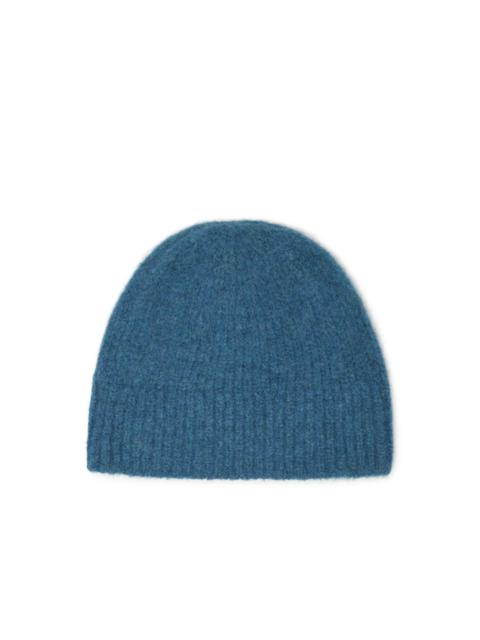 Dries Van Noten Dries Van Noten 'Moss' Blue Alpaca Blend Beanie Men