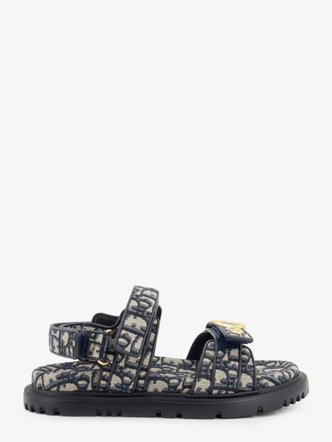 Dior Dior Dior Oblique Jacquard Fabric Sandals