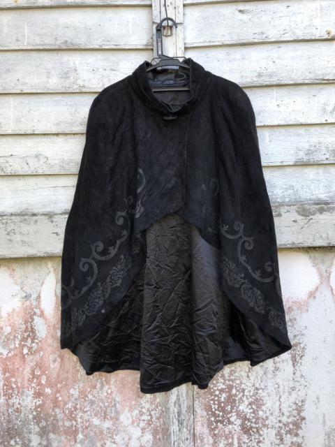 Benet Melsion Spain Black Suede Leather Cloak