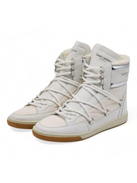 SAINT LAURENT California Ski High Top Sneaker Snow Boot Faux Fur