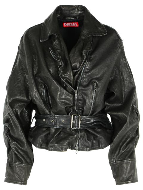 Diesel Diesel Black Leather Jacket Women