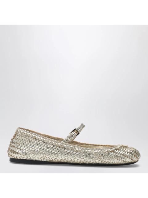Prada Prada Woven Ballet Flat (120)