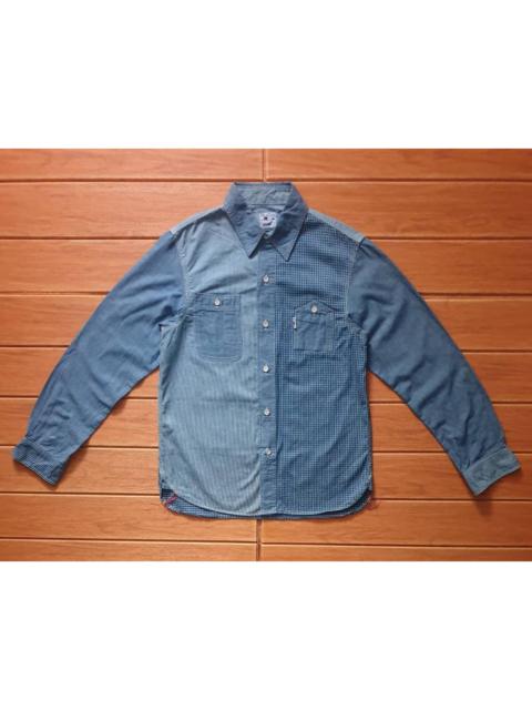 Other Designers Archival Clothing - Blue trick okayama Japanese Chambray Shirt