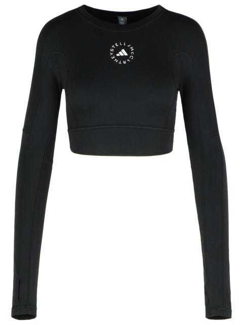 adidas Adidas By Stella Mccartney 'YOGA' Black Polyamide Blend Top