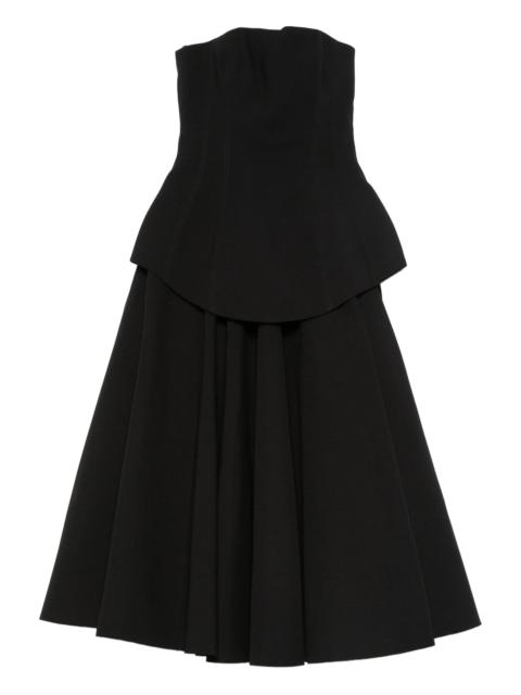 SOLACE LONDON Ada strapless midi dress