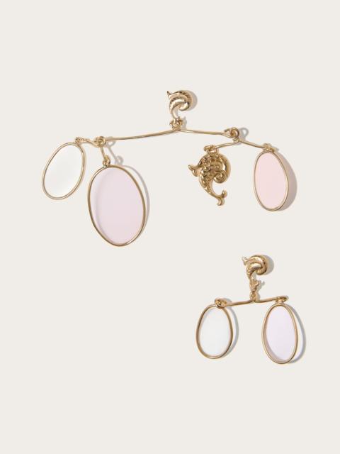 PUCCI CHANDELIER EARRINGS WITH CHARM