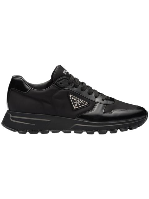 Prada PRAX 01 Sneakers Re-Nylon Brushed Leather Black Black