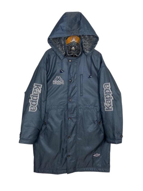 Other Designers Rare‼️ Vtg Kappa Sherpa Lined Parka Sports Embroidery Logo