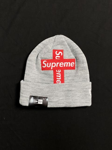 Supreme Rare 20FW Supreme New Era Cross Box Logo Gray Beanie OS