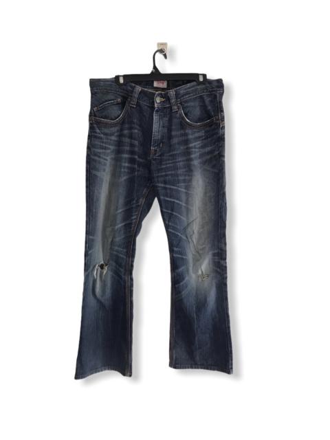 Other Designers Edwin - JapaneseBrand Edwin Distressed Buckle Flared denim jeans