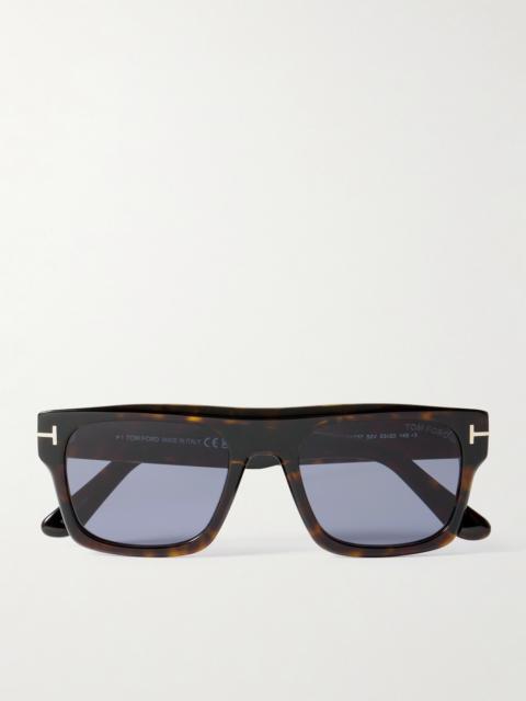 TOM FORD Cyrus Square-frame Tortoiseshell Acetate Sunglasses