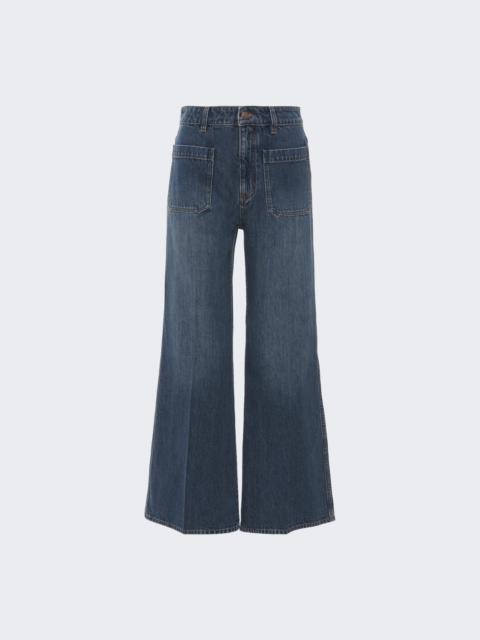 Cropped Bootcut Jeans Ashes Blue