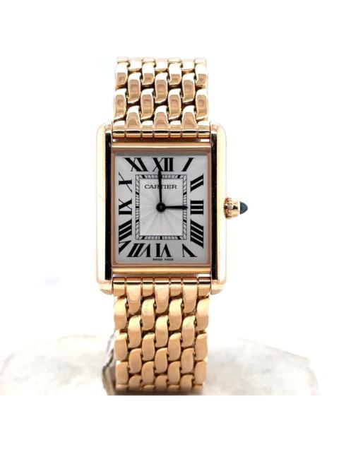 Pre-owned Cartier Tank Louis Hand Wind Silver Dial Ladies Watch WGTA0024