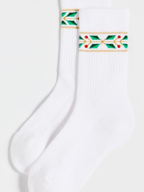 CASABLANCA Laurel Ribbed Sport Socks