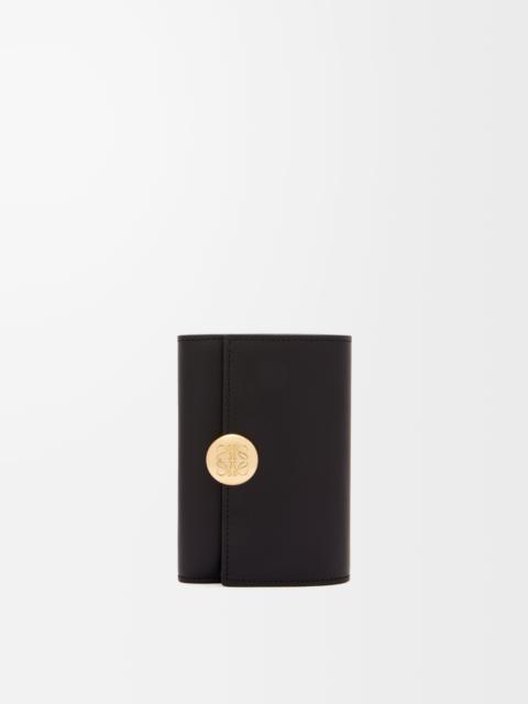 Loewe Pebble small vertical wallet in shiny nappa calfskin