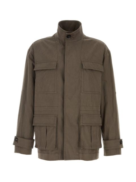 FERRAGAMO Mud stretch cotton jacket