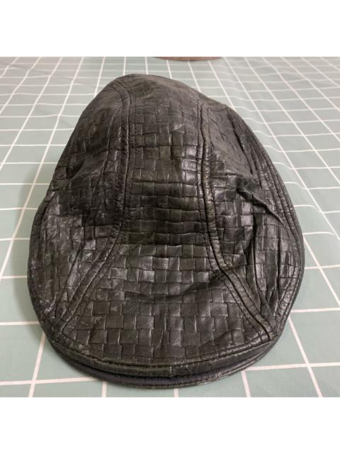 Other Designers Vintage Antique New York Newsbol Hat Leather