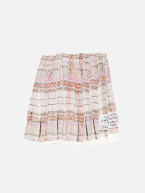 Acne Studios Pleated print skirt - Grey/pink
