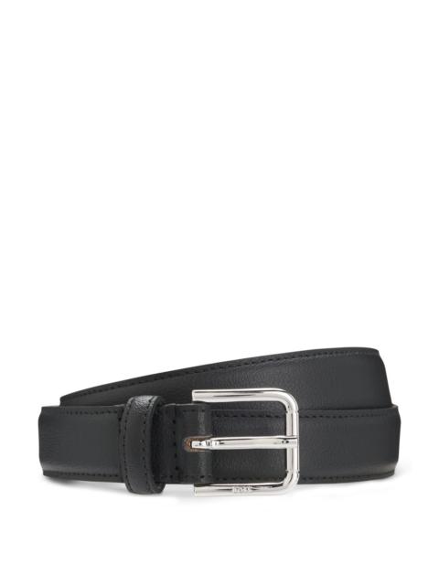 BOSS PIN-BUCKLE BELT IN ITALIAN LEATHER