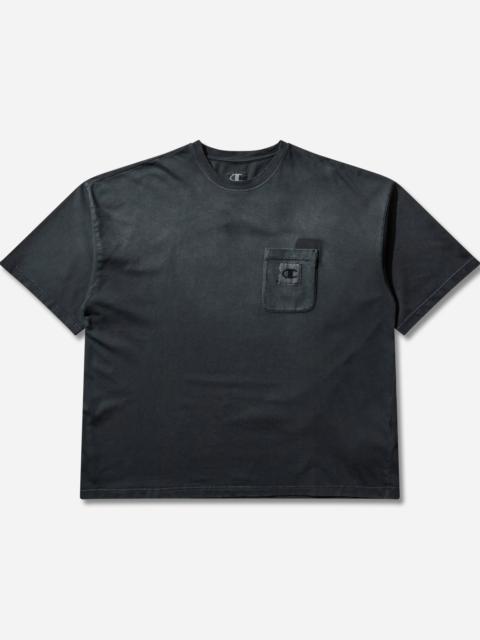 Champion Men's Nowhere University Front Pocket T-Shirt Black
