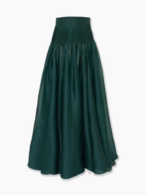 CAROLINA HERRERA Pintucked Organza Skirt