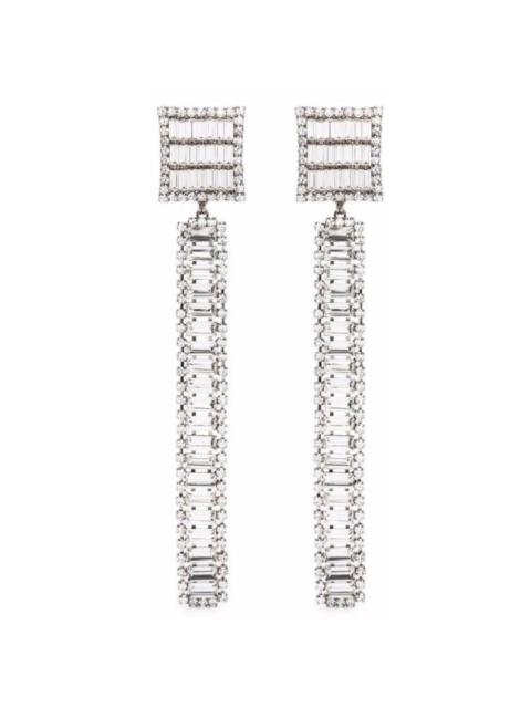 Alessandra Rich Long Crystal-embellished Earrings