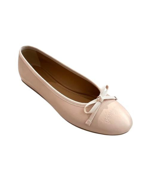 FERRAGAMO Ferragamo Newballet Bow Leather Ballet Flats