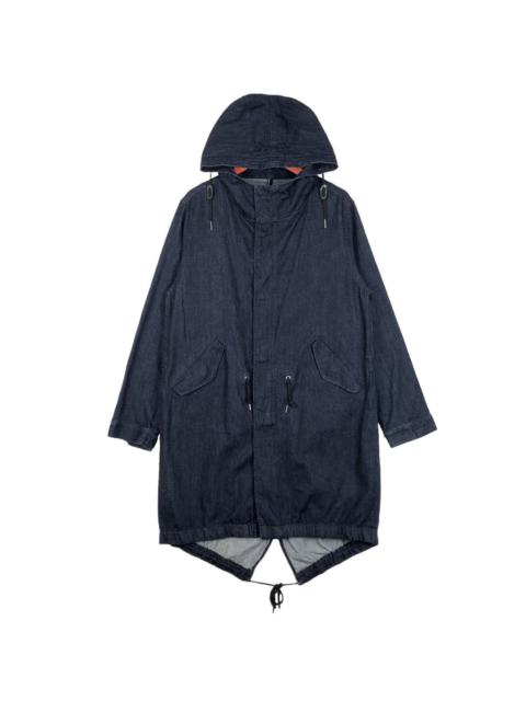 Other Designers Japanese Brand - Washi Denim Parka Fishtail Hoodie Jacket