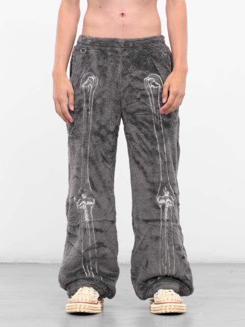 doublet Gray Skeletal Embroidery Fleece Pants