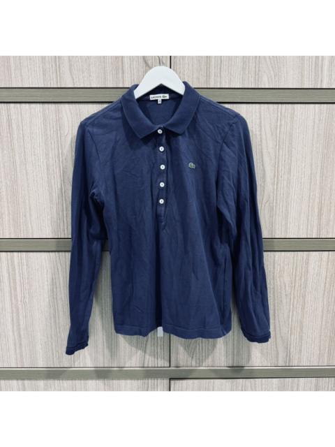LACOSTE Vintage Lacoste Long Sleeve Polo Tee Made in Japan