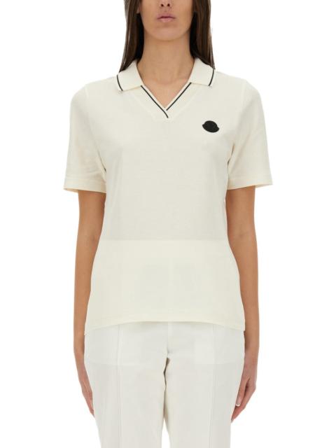 Moncler Moncler Women Cotton Pique Polo Shirt