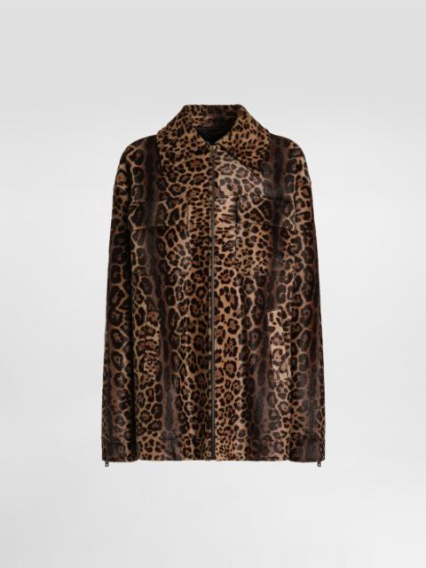 Dolce & Gabbana Pony leo shirt-style jacket