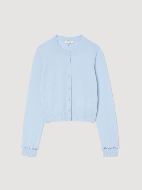 Sandro RUFFLED CARDIGAN