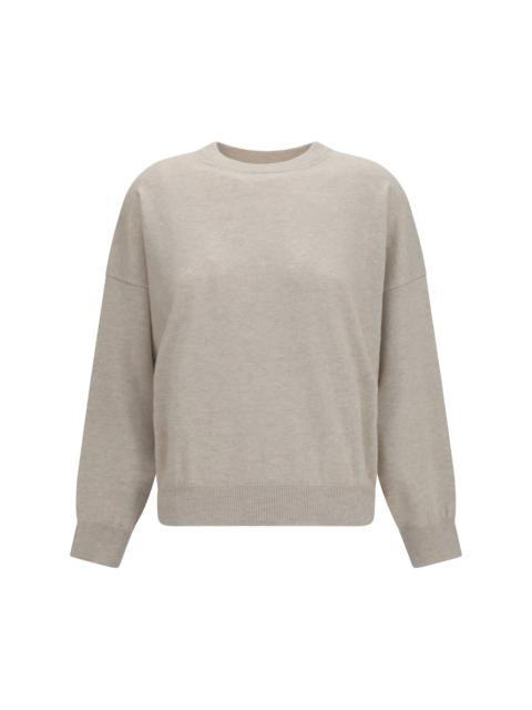 Brunello Cucinelli Brunello Cucinelli Cashmere Sweater Monili Chain Beige