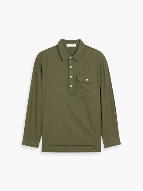 Other Designers Carter linen and cotton-blend polo shirt