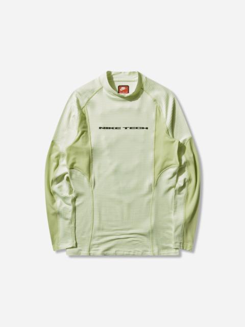 Nike Men's Tech Base Layer Longsleeve Top Volt Tint / Light Liquid Lime