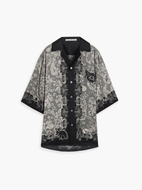 Acne Studios Printed satin shirt