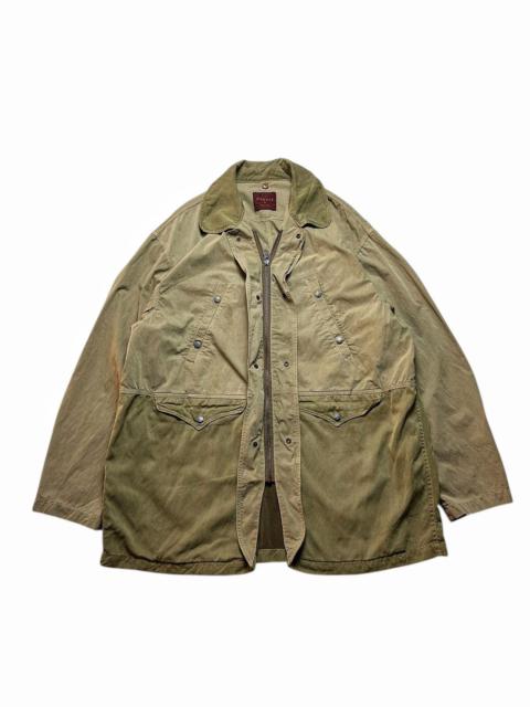 Vintage 80s Dezert Japan Coat Cotton Mix Two Tone size Large
