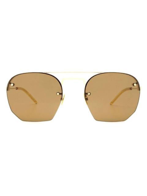 SAINT LAURENT Saint Laurent Bronze Irregular Men's Sunglasses SL 422 001 52