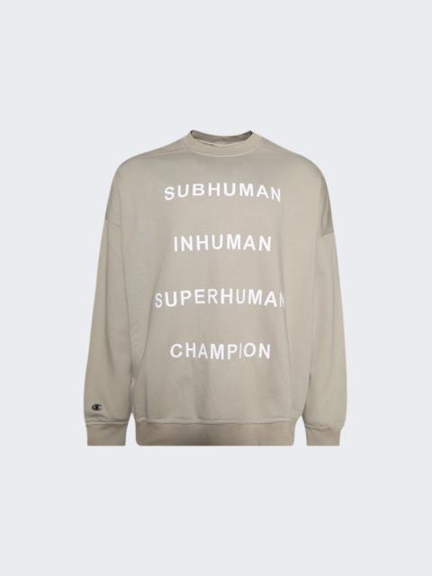 Rick Owens X  Champion Knitted Jumbo Sweat Pearl